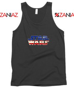 Star Wars American Flag Tank Top Star Wars Serial Film Tank Top Black