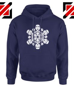 Stormtrooper Snowflake Navy Blue Hoodie