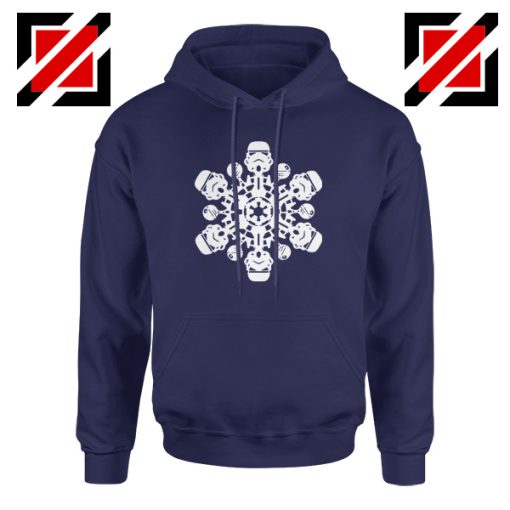 Stormtrooper Snowflake Navy Blue Hoodie