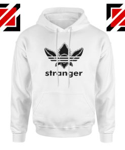 Stranger Things Adidas Logo Hoodie American TV Series Hoodie S-2XL White