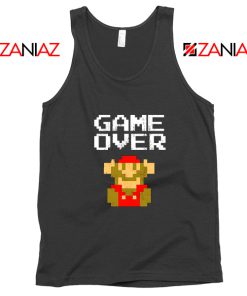 Super Mario Fall Tank Top Game Over Mario Best Tank Top Size S-3XL Black