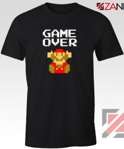 Super Mario Fall Tee Shirt Game Over Mario Best T-shirt Size S-3XL Black