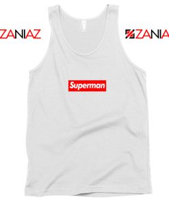 Superman Superhero Tank Top Supreme Parody Tank Top Size S-3XL White