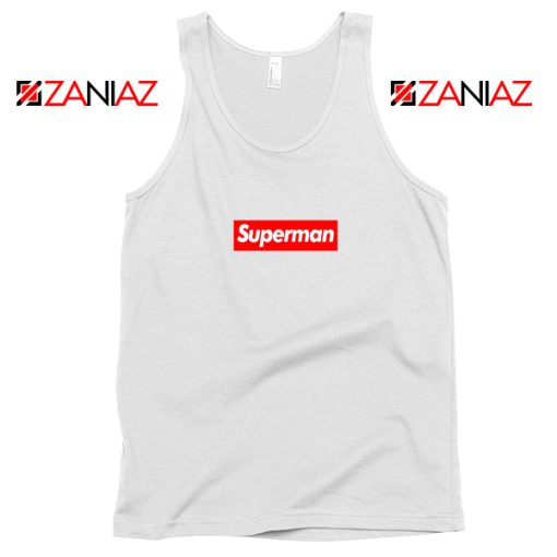 Superman Superhero Tank Top Supreme Parody Tank Top Size S-3XL White