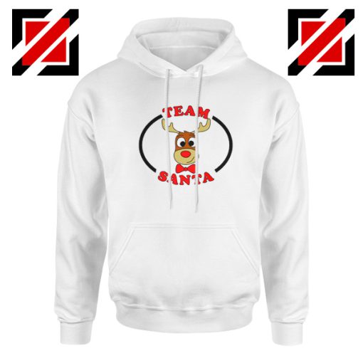 Team Santa Best Hoodie Reindeer Male Hoodie Size S-2XL White