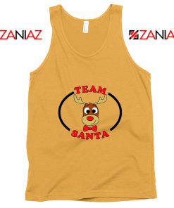 Cute Cartoon Reindeer Team Santa Tank Top