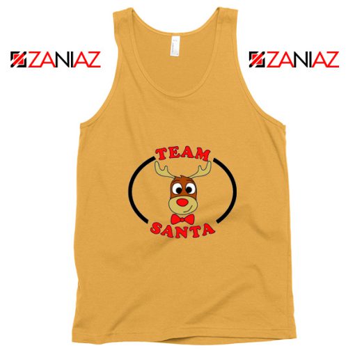 Cute Cartoon Reindeer Team Santa Tank Top