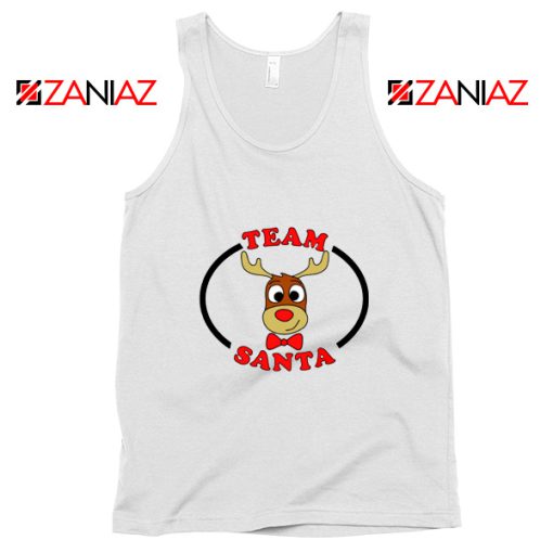 Team Santa Best Tank Top Reindeer Male Tank Top Size S-3XL White