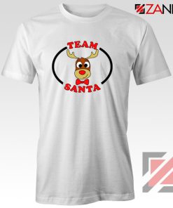 Team Santa Best Tshirt Reindeer Male Tee Shirt Size S-3XL White