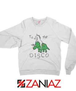 To The Disco Sweatshirt Unicorn Animal Cheap Sweatshirt Size S-2XL White