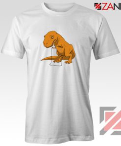 Tyrannosaurus Rex Tee Shirt Animal Fitness Tshirt Size S-3XL White