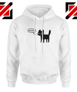 Wellcome Black Cat Hoodie Best Cat Lover Hoodie Size S-2XL White