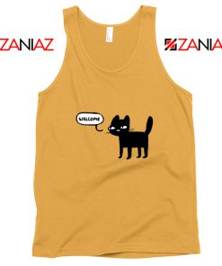 Wellcome Black Cat Tank Top Best Cat Lover Tank Top Size S-3XL Sunshine