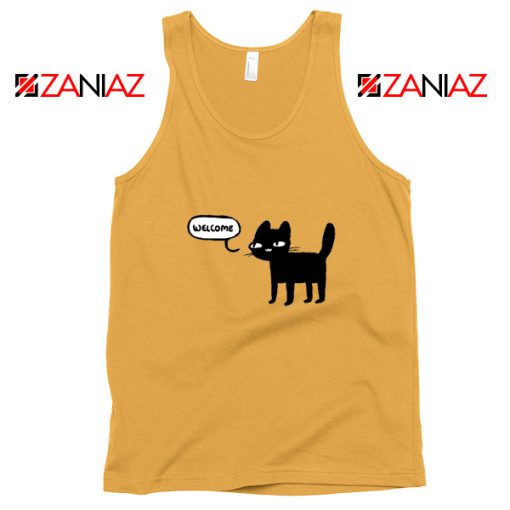 Wellcome Black Cat Tank Top Best Cat Lover Tank Top Size S-3XL Sunshine