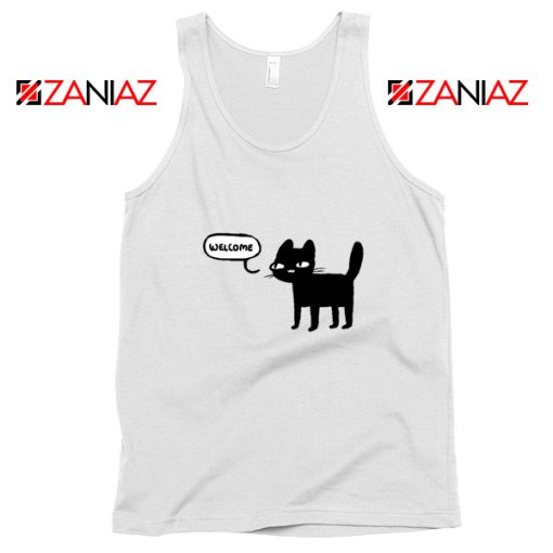 Wellcome Black Cat Funny Tank Top