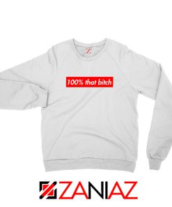 100% That Bitch Box Sweatshirt Lizzo Concert Sweatshirt Size S-2XL White