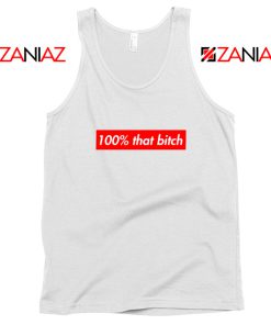 100% That Bitch Box Tank Top Lizzo Concert Tank Top Size S-3XL White