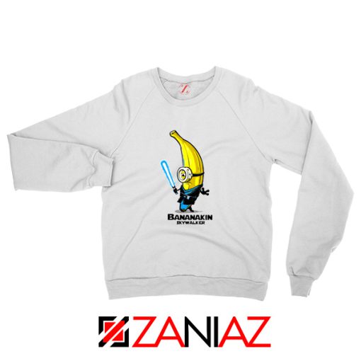 Luke Skywalker Sweatshirt Bananakin Skywalker Sweatshirt Size S-2XL White