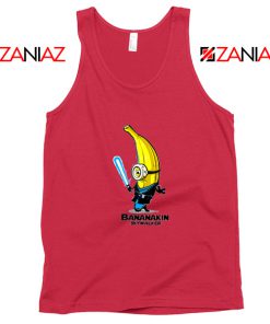 Luke Skywalker Tank Top Bananakin Skywalker Tank Top Size S-3XL Red