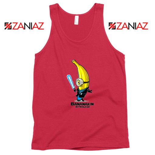 Luke Skywalker Tank Top Bananakin Skywalker Tank Top Size S-3XL Red