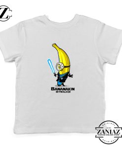 Luke Skywalker Youth T-Shirt Bananakin Skywalker Kids Shirts White