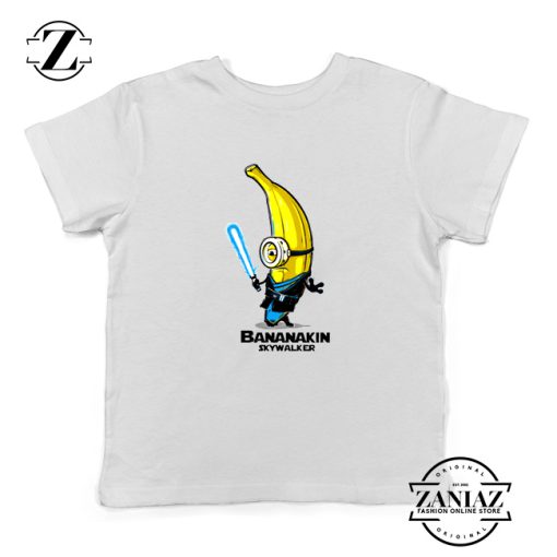 Luke Skywalker Youth T-Shirt Bananakin Skywalker Kids Shirts White