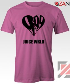 999 Heart WRLD T-Shirt Juicer Rapper Tee Shirt Size S-3XL Pink