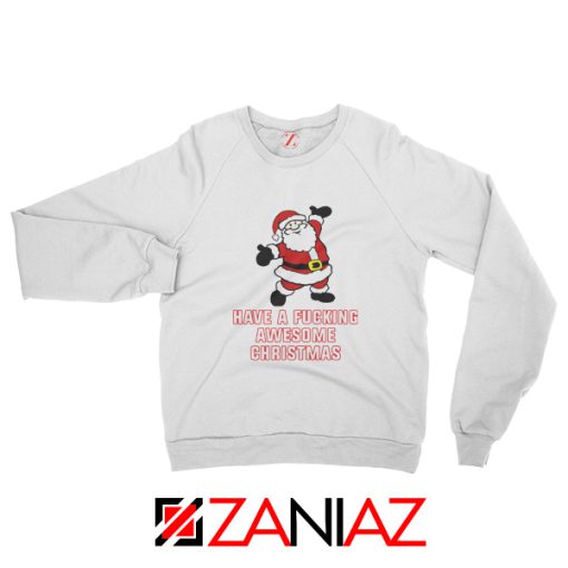 Awesome Christmas Sweatshirt Ugly Christmas Sweatshirt Size S-2XL White