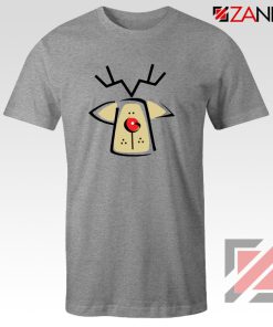 Buy Christmas Reindeer Tee Shirt Ugly Christmas T-Shirt Size S-3XL Sport Grey