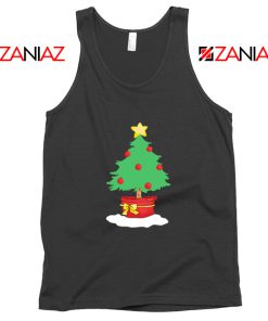 Funny Cartoon Christmas Tree Tank Top