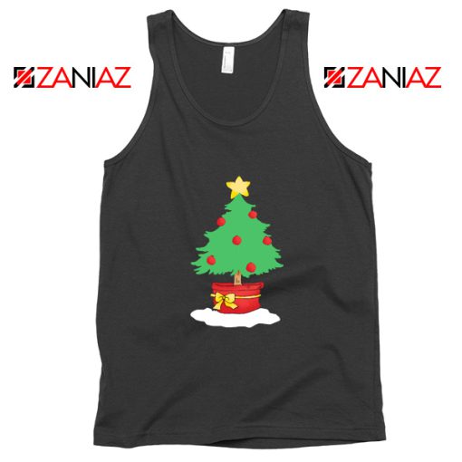 Funny Cartoon Christmas Tree Tank Top