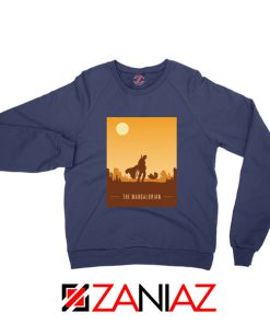 Earthy Mandalorian Sweatshirt Star Wars TV Series Sweatshirt Size S-2XL Light Blue