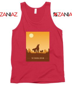 Earthy Mandalorian Tank Top Star Wars TV Series Tank Top Size S-3XL Red