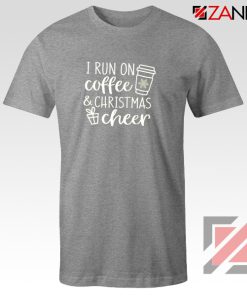 Funny I Run on Coffee Quote Christmas T-Shirt