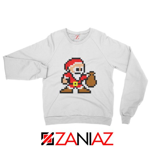 Funny Santa Lego Sweatshirt Merry Christmas Sweatshirt Size S-2XL White