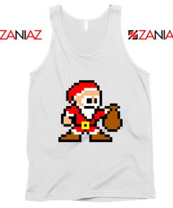 Funny Santa Lego Tank Top Merry Christmas Tank Top Size S-3XL White