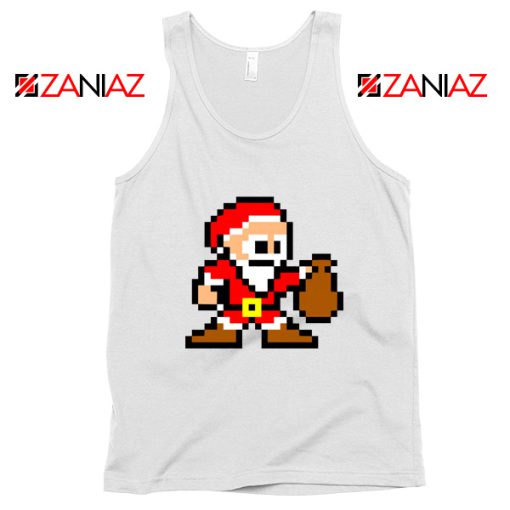 Funny Santa Lego Tank Top Merry Christmas Tank Top Size S-3XL White