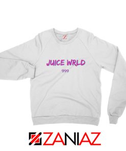 Juice WRLD 999 Text Sweatshirt American Rapper Sweatshirt Size S-2XL White