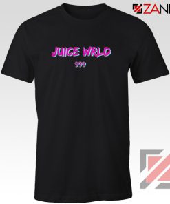 Juice WRLD 999 Text Tee Shirt American Rapper T-Shirt Size S-3XL Black