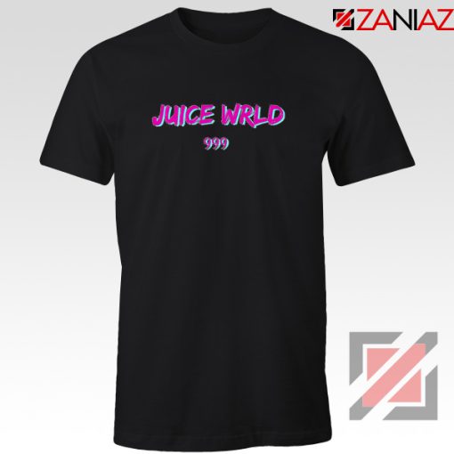 Juice WRLD 999 Text Tee Shirt American Rapper T-Shirt Size S-3XL Black