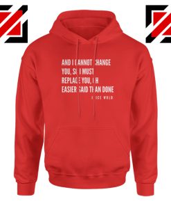 Juice WRLD Hip Hop Hoodie American Rapper Hoodie Size S-2XL Red