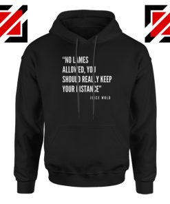 Juice WRLD Black & White Lyrics Hoodie