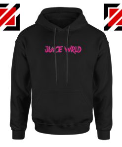 Juice WRLD Logo Pink Hoodie Rapper Hiphop Hoodie Size S-2XL Black