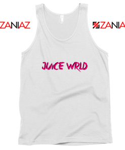 Juice WRLD Logo Pink Tank Top Rapper Hiphop Tank Top Size S-3XL White