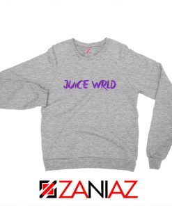 Juice WRLD Purple Logo Sweatshirt Hiphop Music Sweatshirt Size S-2XL