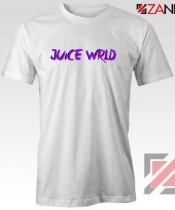 Juice WRLD Purple Logo T-Shirt Hiphop Music Tee Shirt Size S-3XL White