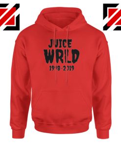 Juice WRLD RIP Hoodie Women Music Hoodie Size S-2XL Red