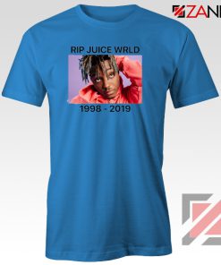 Juice WRLD Tour T-Shirt Best Music T-Shirt Size S-3XL Blue