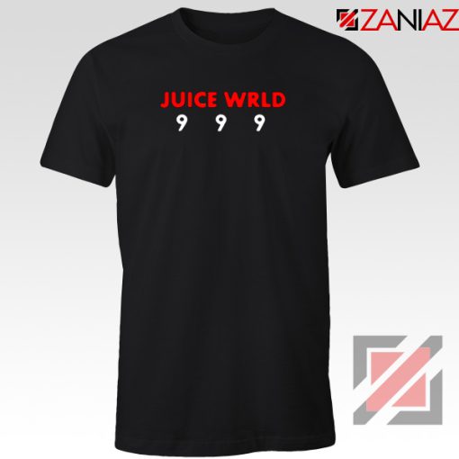 Juice Wrld 9 9 9 T-Shirt American Music Tee Shirt Size S-3XL Black