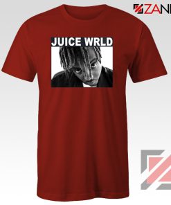 Juice Wrld Face T-Shirt Music Legend Tee Shirt Size S-3XL Red